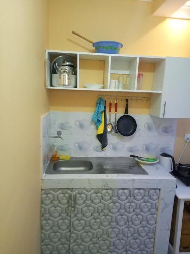 a kitchen with a sink and a counter top at Hemison Homes in Naivasha