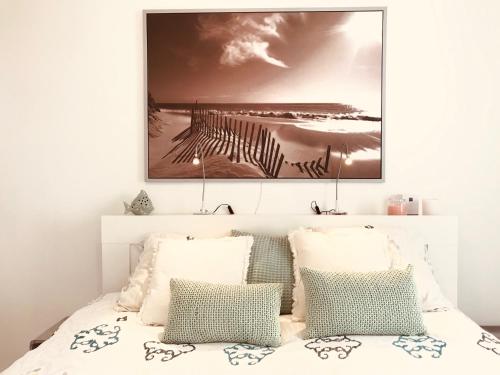 Postel nebo postele na pokoji v ubytování Sea-Zen De Panne