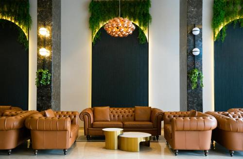 Posezení v ubytování Treat Resort Silvassa