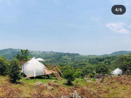 Příroda nedaleko luxury tent