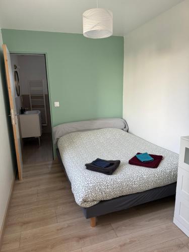 Postel nebo postele na pokoji v ubytování Gîte à Travers champs