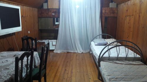 Camera con 2 letti a castello e TV di Gostevoi dom Batumi. a Batumi