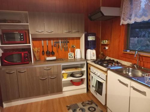 Η κουζίνα ή μικρή κουζίνα στο Casa Valle en Rivadavia