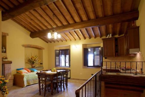Χώρος καθιστικού στο Casa il Fileno Lovely Apartment in Medieval Certaldo Alto