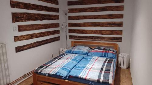 Postel nebo postele na pokoji v ubytování Ubytování Ždírec