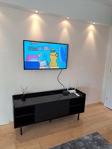 TV a/nebo společenská místnost v ubytování Premier Apartment
