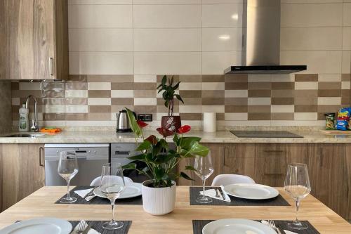 Η κουζίνα ή μικρή κουζίνα στο Casa de Pili