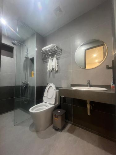 Bilik mandi di Mia motel