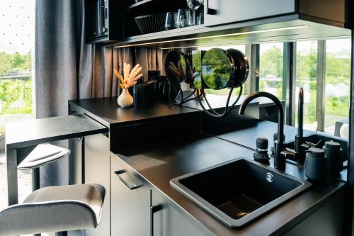Η κουζίνα ή μικρή κουζίνα στο Neugrad STYLE - 2er Cabins