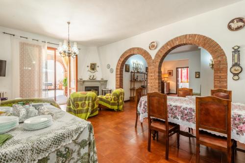 Χώρος καθιστικού στο Casa San Francesco Rapolano