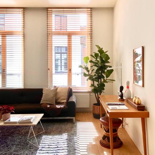 Posezení v ubytování Great to stay Gent I rooms & apartments