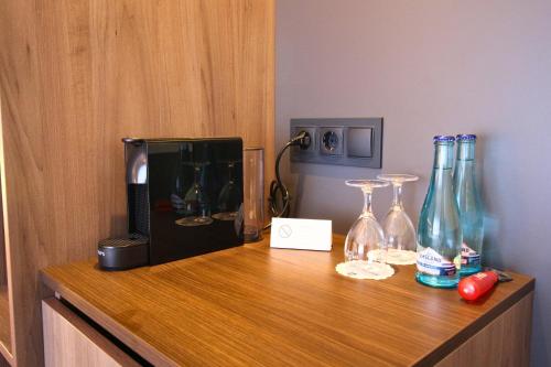 Hotel Graf Balduinにあるコーヒーまたはお茶