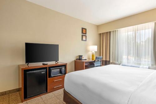 TV o dispositivi per l'intrattenimento presso Comfort Suites Near Vancouver Mall