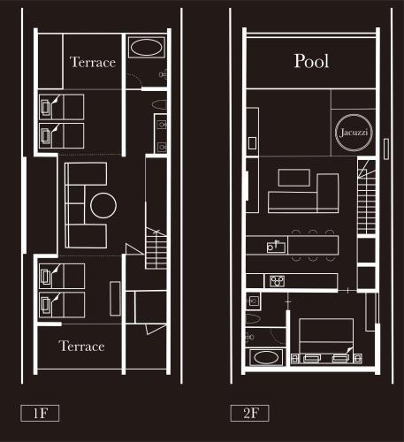 a black and white floor plan of a room at Villa VALIOSA ON THE BEACH in Onna