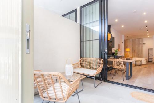 Posezení v ubytování Mestalla Flats by Nomad Host