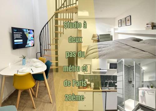 732 Charmant studio en mezzanine proche du métro 9