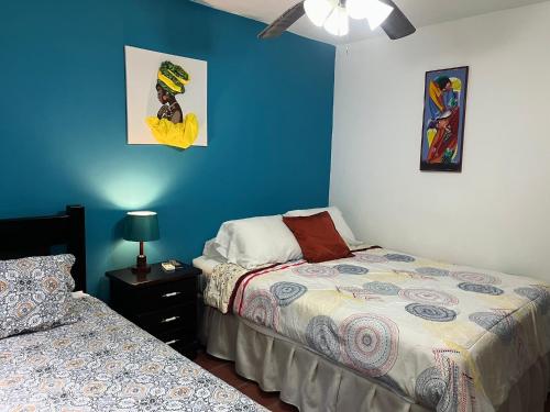 Un ou plusieurs lits dans un hébergement de l'établissement Siwõ Art Guesthouse