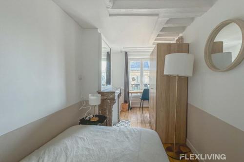 Postel nebo postele na pokoji v ubytování Flexliving - room - Lune