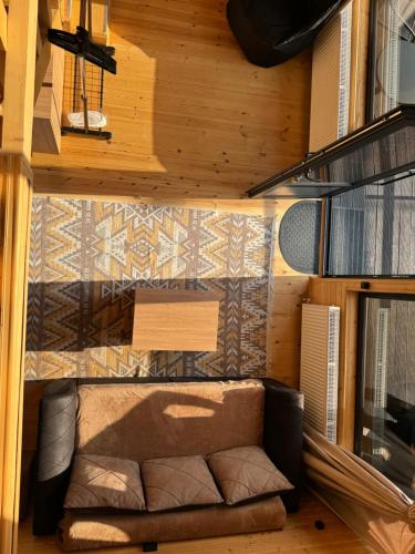 Postel nebo postele na pokoji v ubytování ELLO cottage Kazbegi
