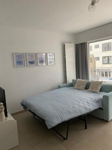 Ένα ή περισσότερα κρεβάτια σε δωμάτιο στο Appartement Westhinder te Middelkerke