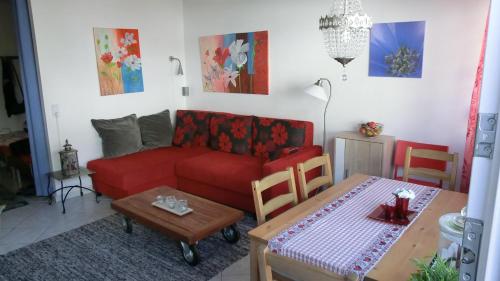 Zona de estar de Appartement Bergahorn