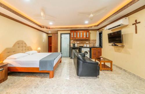 Katil atau katil-katil dalam bilik di Casa Amancio