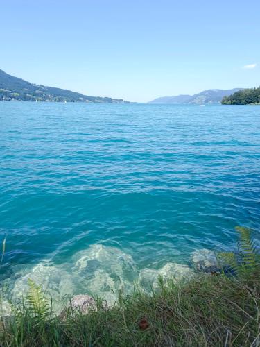 a view of a large body of water at Apartment Attergautraum 1 in Sankt Georgen im Attergau
