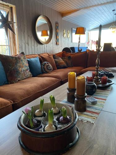Posezení v ubytování Gammel Lans by Norgesbooking - lovely cabin in Trysil