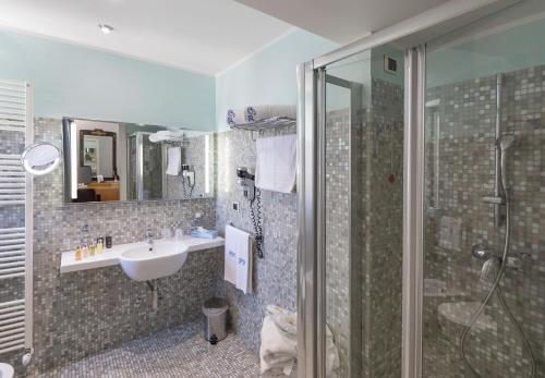 Koupelna v ubytování Hotel Palazzo Papaleo