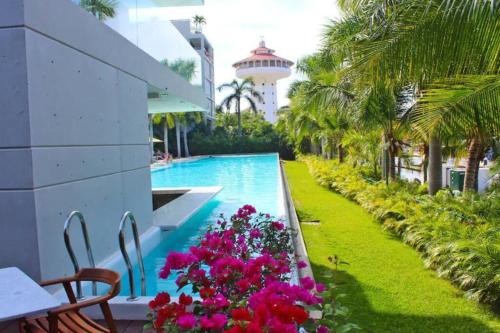 Bazén v ubytování Departamento Dos Soles Ixtapa-Zihuatanejo nebo v jeho okolí