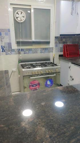 Kuchyň nebo kuchyňský kout v ubytování apartment b2 SMA