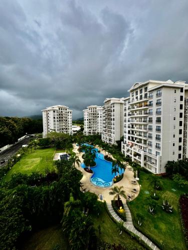 an aerial view of a city with tall buildings at Luxury Condo at Jaco Bay, Costa Rica's best beach in Jacó