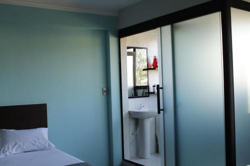Koupelna v ubytování Kunan Hotel