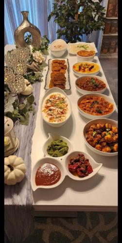 Mad på bed and breakfast-stedet eller i nærheden