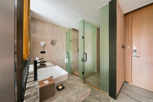 Koupelna v ubytování DongHu Resort Hotel