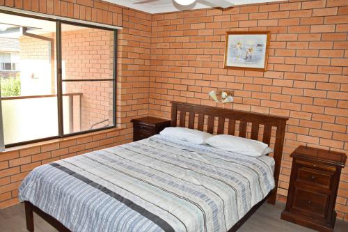 Ένα ή περισσότερα κρεβάτια σε δωμάτιο στο Cameo Court Unit 7 - Bring your own linen