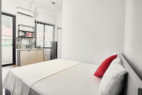 Kuchyň nebo kuchyňský kout v ubytování Eco Nest Hotel & Apartment