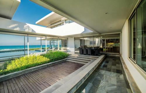 an empty house with a view of the ocean at The Ocean Villas Managed by The Ocean Resort in Da Nang