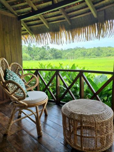 Balkón nebo terasa v ubytování Huma Terra Lodges