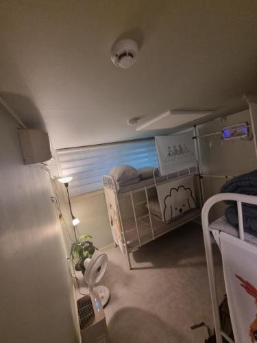 a small room with two bunk beds and a window at Four Seasons House (Female only) in Seoul