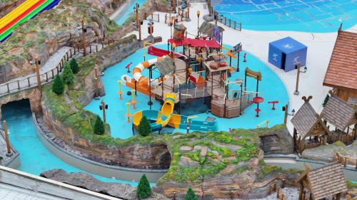a model of a playground with a water park at Crowne Plaza Shanghai Snow World by IHG in Shanghai