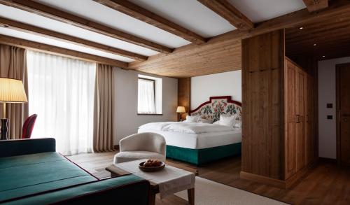Cama o camas de una habitación en Hotel Tyrol