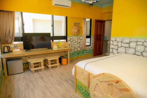 Postel nebo postele na pokoji v ubytování Hexu B&B