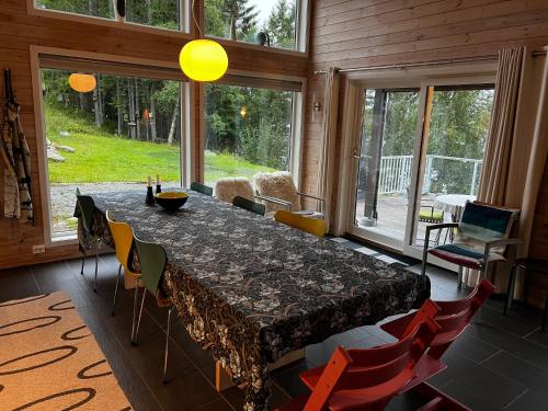 Posezení v ubytování Hytte ved Nysætervatnet - Fjellsætra