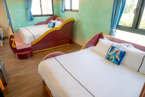 Postel nebo postele na pokoji v ubytování Hexu B&B