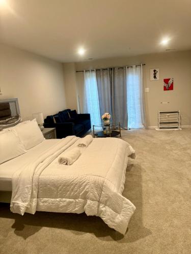 Postel nebo postele na pokoji v ubytování Home Away
