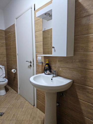 Et badeværelse på Apartament Seaview