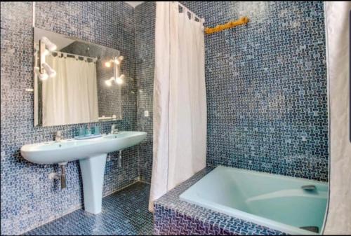 Koupelna v ubytování Villa Maruja