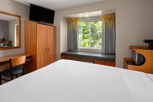 Katil atau katil-katil dalam bilik di Microtel Inn & Suites by Wyndham Ann Arbor