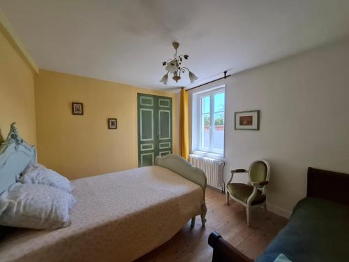 Katil atau katil-katil dalam bilik di Gîte de l'Engièvre